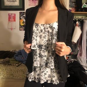 Ruffle Floral Print Tank